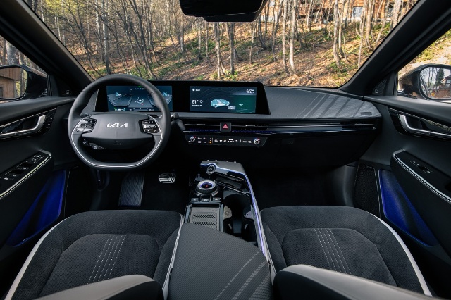 EV6(KIAのEV)のインテリアの写真