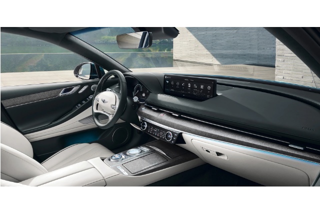 ELECTRIFIED G80（ジェネシスのEV)のインテリアの写真