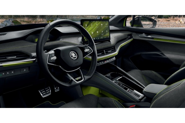 ENYAQ Coupe RS iV（シュコダのEV)のインテリアの写真