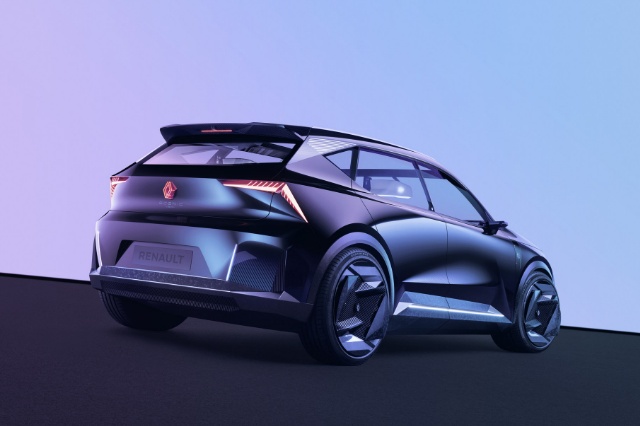 セニック・ビジョン（ルノーのEV)のリアビューの写真