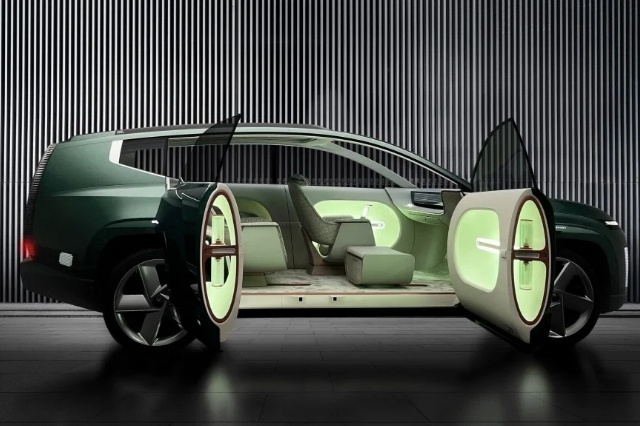 SEVEN concept（hundaiのEV)のインテリアの写真