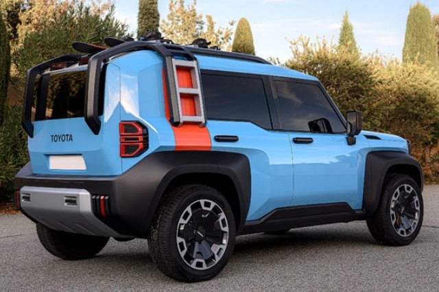 コンパクトクルーザーEV（ToyotaのEV)の外観の写真