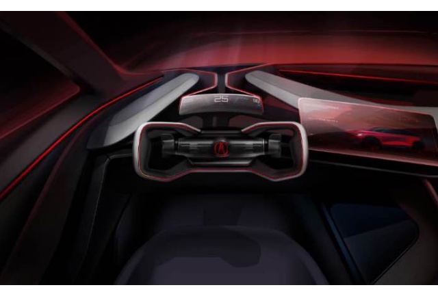 Precision EV Concept(アキュラ・プレシジョンEV)の内観の写真