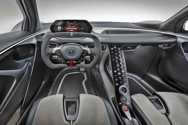 エヴァイア（ロータスのEV)の内観の写真