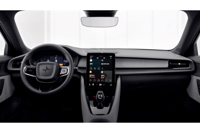 ポールスター2（ポールスターのEV)のインテリアの写真