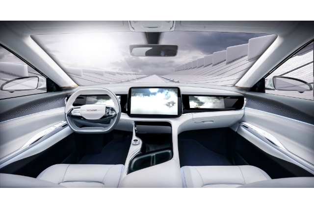 エアフロー(クライスラーのEV)のインテリアの写真