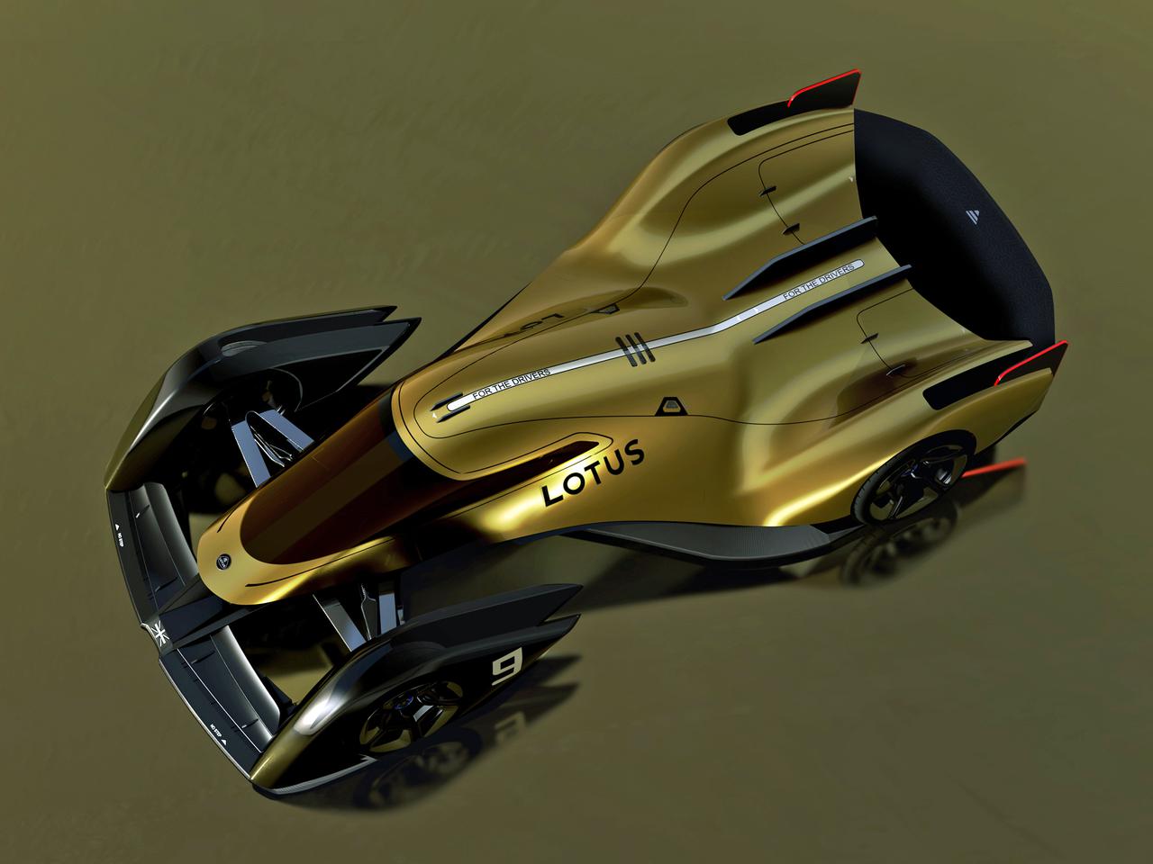 ロータスが次世代EVの耐久レーシングカー「E-R9」のデザインを発表
