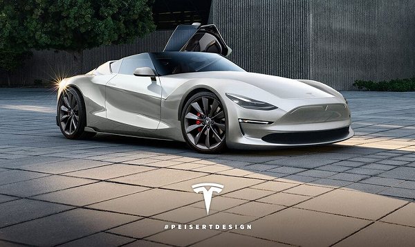 2020年モデルのテスラ「ロードスター」の予想デザインが公開に？0-100km/hの加速時間は2.28秒以下になるとの噂
