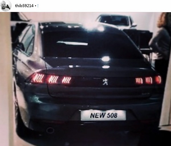 プジョー・新型「508」のリヤデザインがリーク。全く新しいデザイン言語を導入か