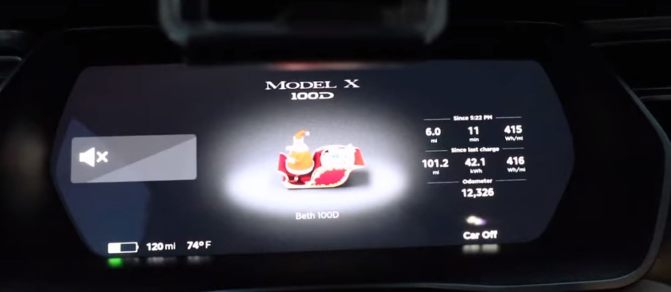 テスラが粋なプレゼント。「モデルS／モデルX」にサンタモードを追加、これで君もサンタさんに【動画有】